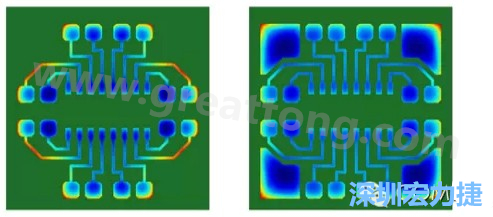 通過仿真，可以快速簡單地重新設(shè)計并計算不同圖形布局所得到的厚度均勻性-深圳宏力捷