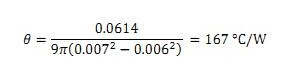 式3：計(jì)算一個通孔（12密耳）的熱阻-深圳宏力捷