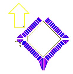 OFP和PLCC型集成塊如采用紅膠工藝過波峰,需采用斜角45度方式擺放，且每邊的最后一個引腳均需添加盜錫焊盤