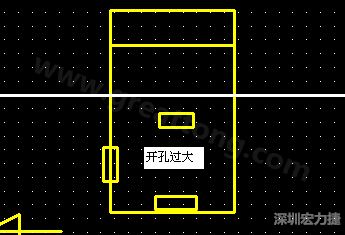 PCB設(shè)計時后焊元件焊盤開孔過大容易使焊錫流進插座造成短路。