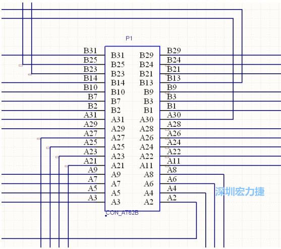 雙擊 1.SchDoc，文件可以被正常打開，下圖是其中的一部分：