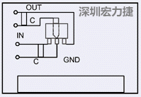 圖3：降壓電路的PCB設(shè)計(jì)示例。